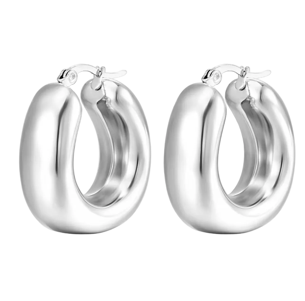 Heritage Silver Hoops