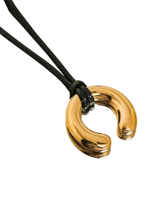 Horse Shoe Gold Pendant