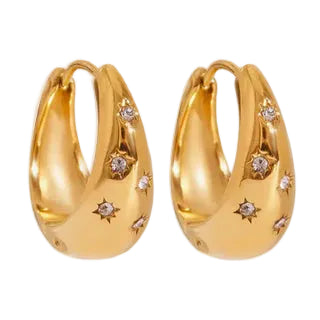 Celestial Chunky Hoops