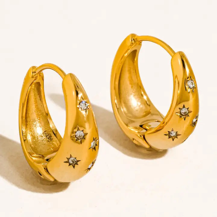 Celestial Chunky Hoops