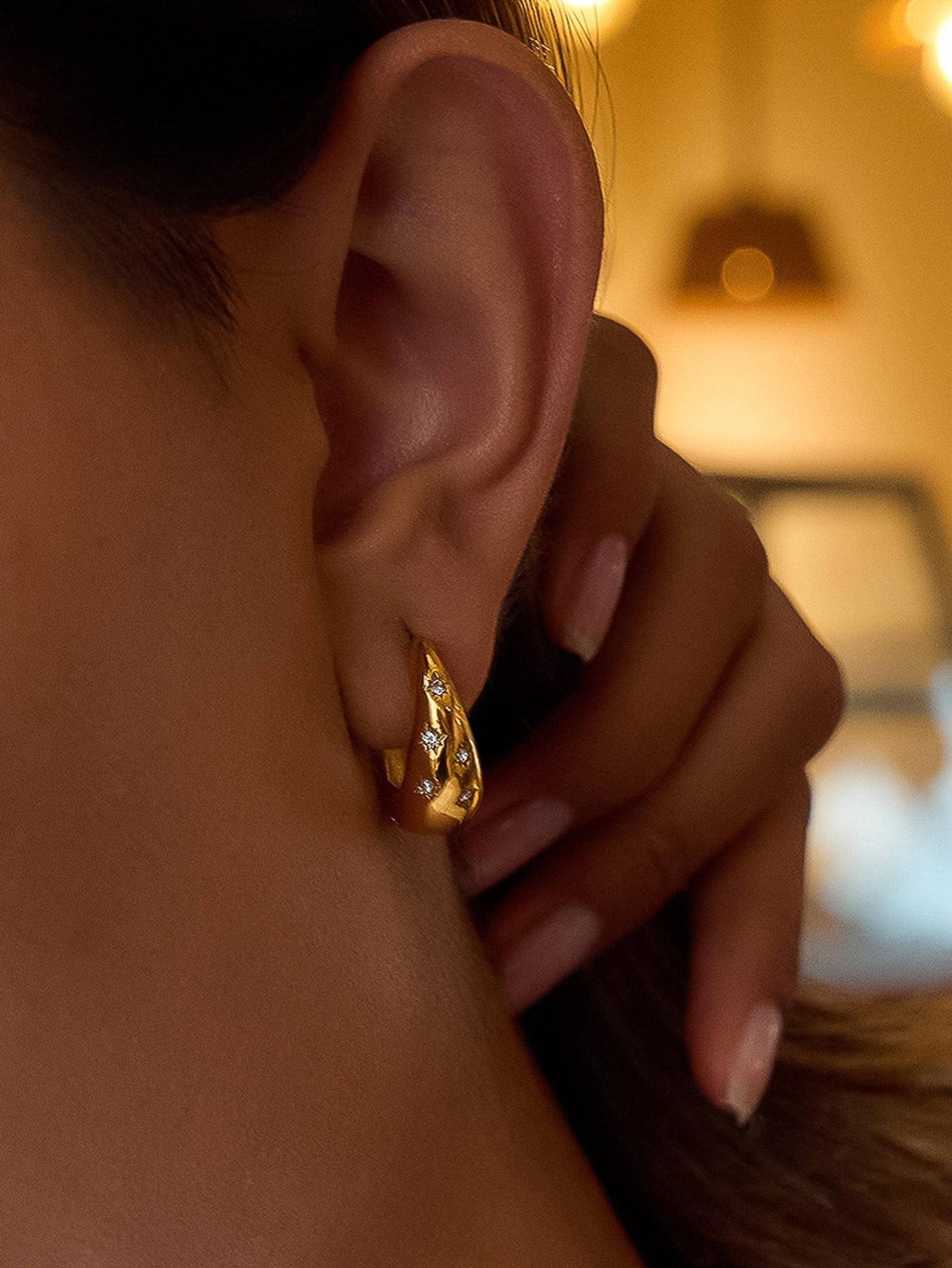 Celestial Chunky Hoops