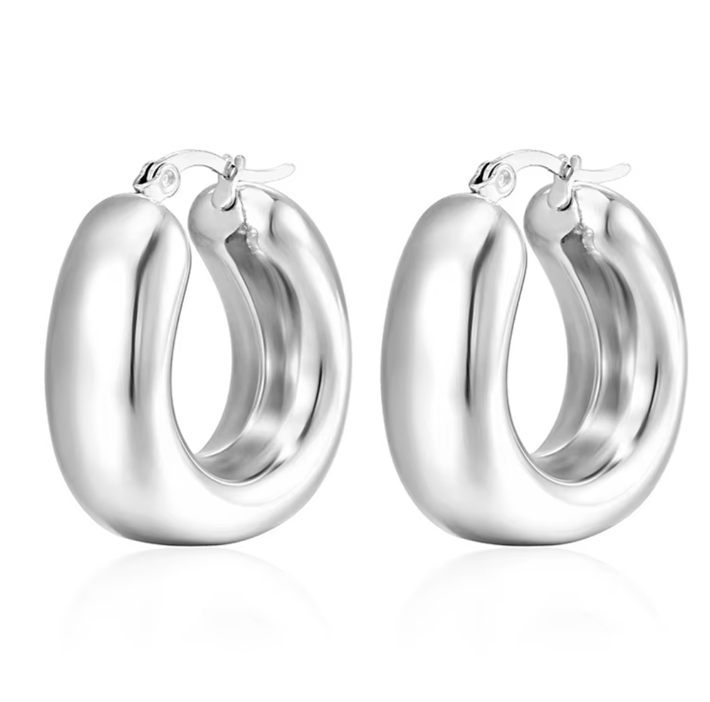 Heritage Silver Hoops