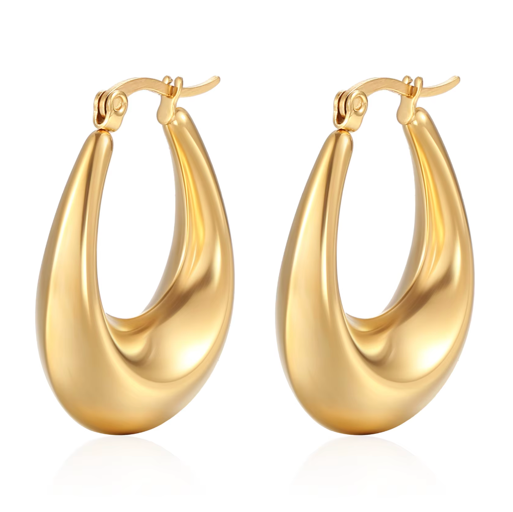 Mini Heirloom Gold Hoop