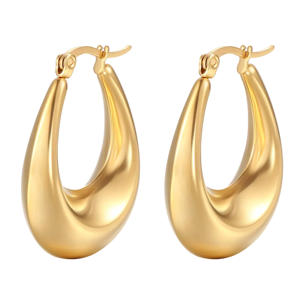 Mini Heirloom Gold Hoop