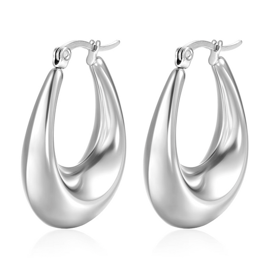 Heirloom Silver Hoop