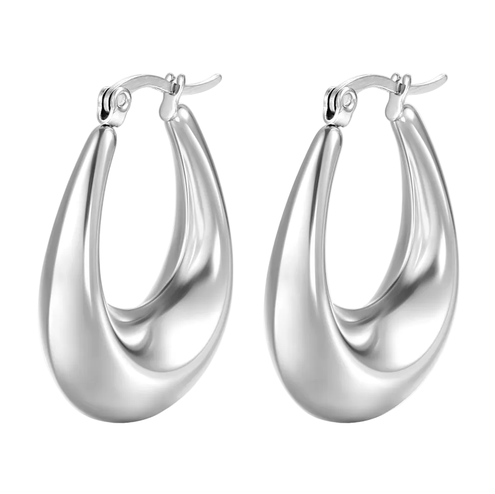 Heirloom Silver Hoop