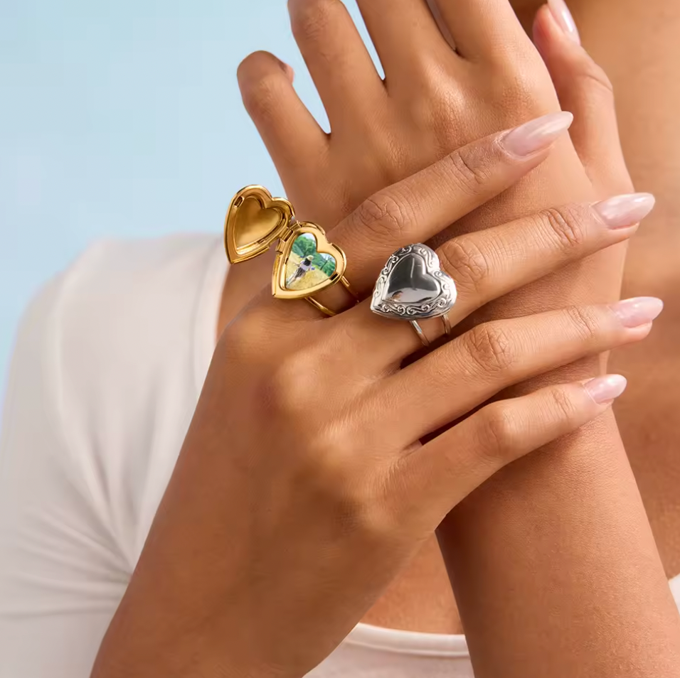 Locket Ring Silver