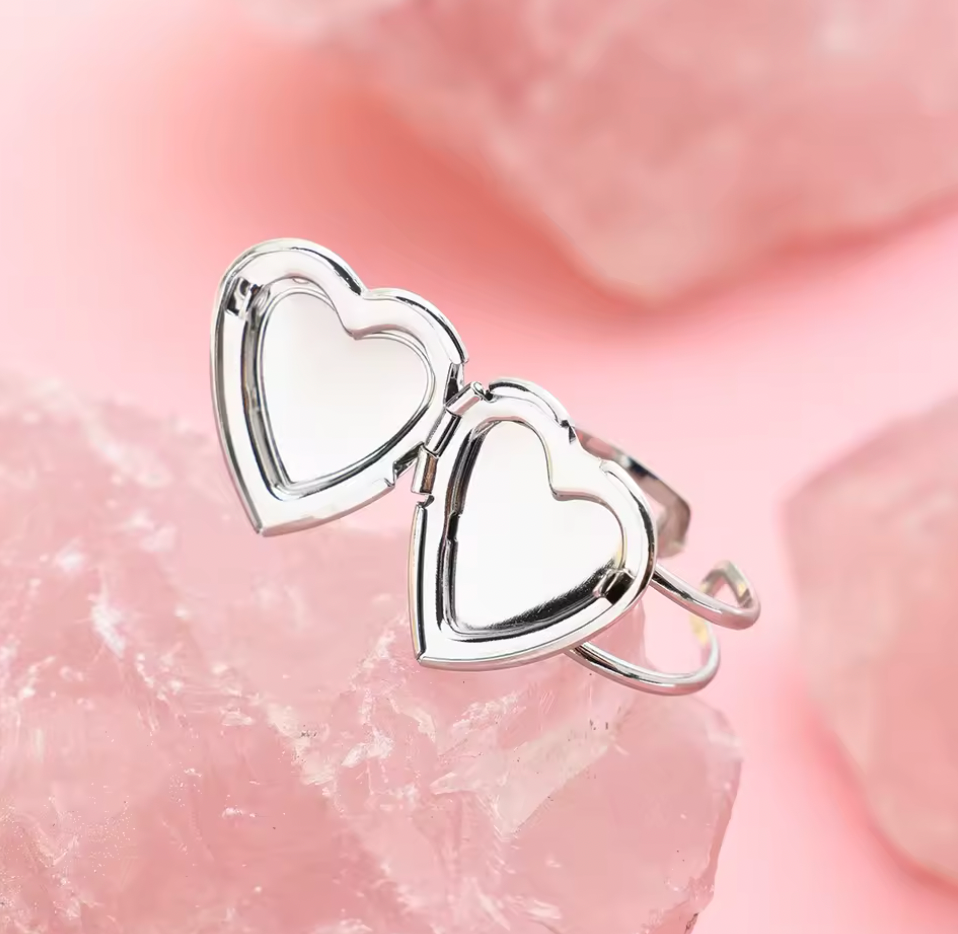 Locket Ring Silver