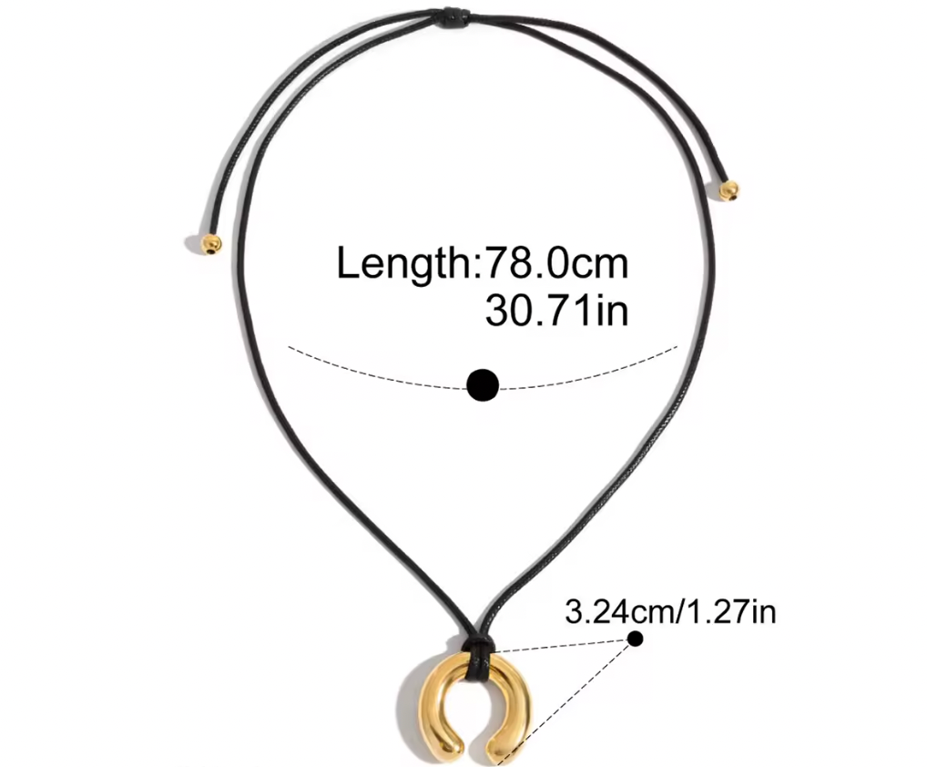 Horse Shoe Gold Pendant