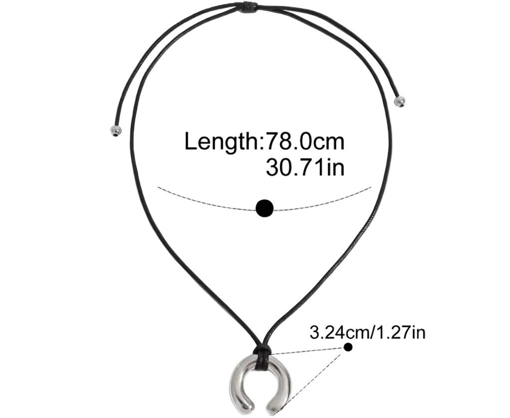 Horse Shoe Pendant Silver
