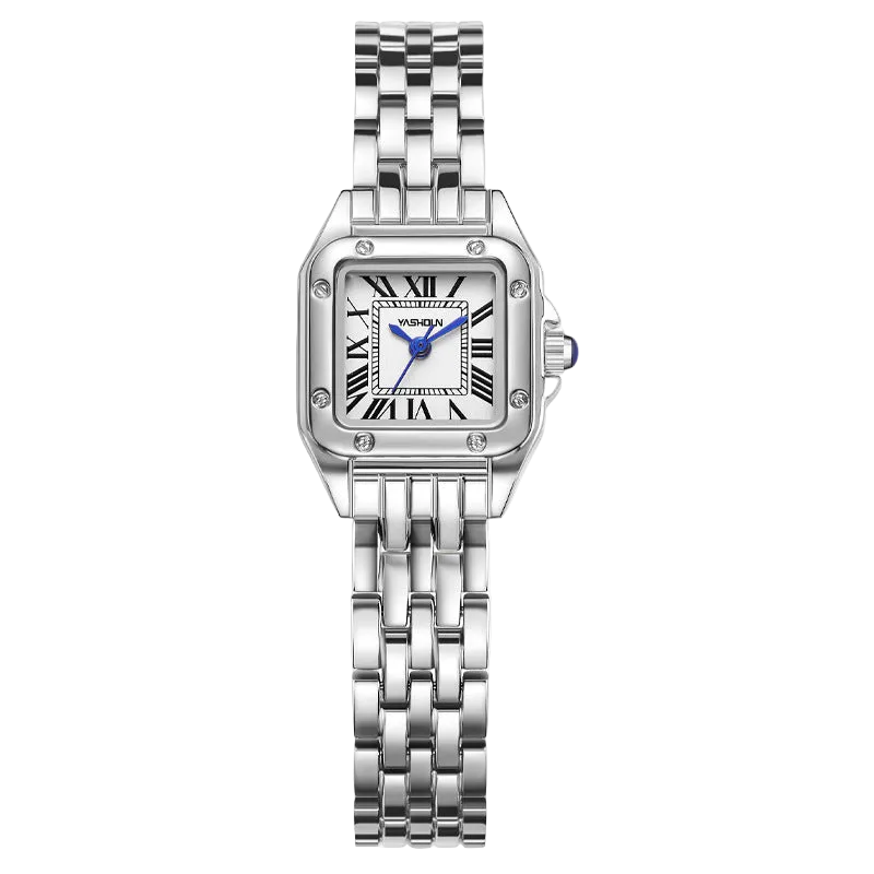Silver Square Watch